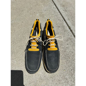 Cole Haan Men Shoe Nike Air Size 9.5M Blue Yellow Loafer Boat Pre Owned